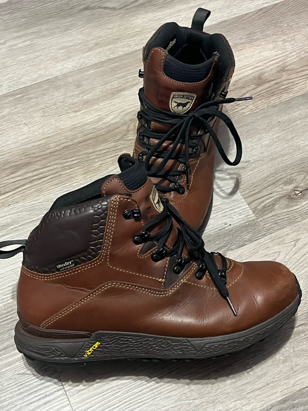 Red Wing Irish Setter Canyons Hiking Boots Mens Sz 11 Brown Leather Vibram 2857